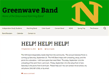 Tablet Screenshot of greenwaveband.org